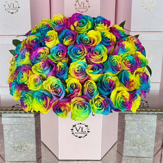 Rainbow Roses